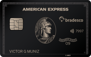 Bradesco lança o The Centurion Card o famoso Amex Black Passageiro