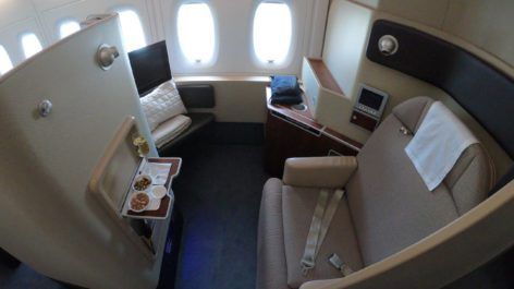 Primeira Classe da Qantas no A380 - Melbourne (MEL) para Singapura (SIN)