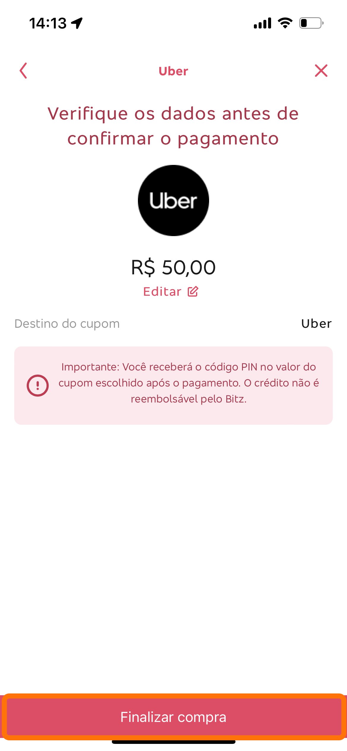 Como obter códigos de Gift Cards Uber Eats + R$ 50 Pré-pago