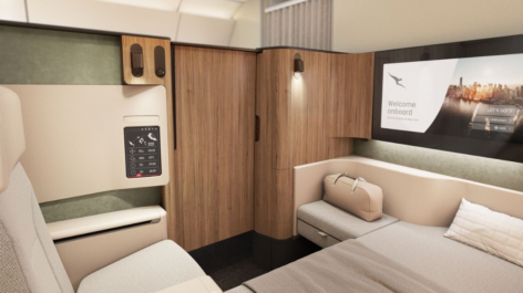Qantas revela detalhes das cabines premium dos A350 que irão operar no Project Sunrise